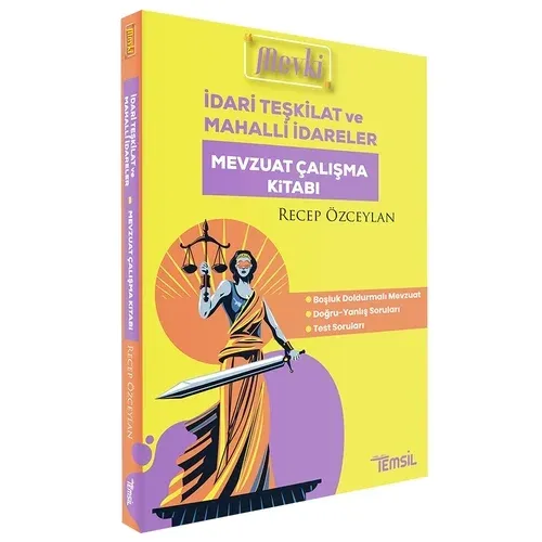 Mevki İdari Teşkilat ve Mahalli İdareler Mevzuat Çalışma Kitabı