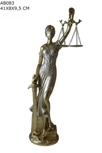 Adalet Biblo Sarı Simli 41 cm