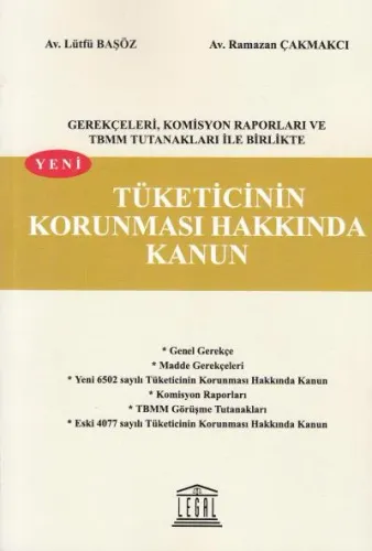 Yeni Tüketicinin Korunması Hakkında Kanun- Büyük Boy