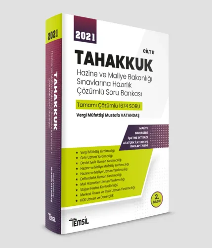 Tahakkuk Hazine ve Maliye Bakanlığı Sınavlarına Hazırlık CİLT II