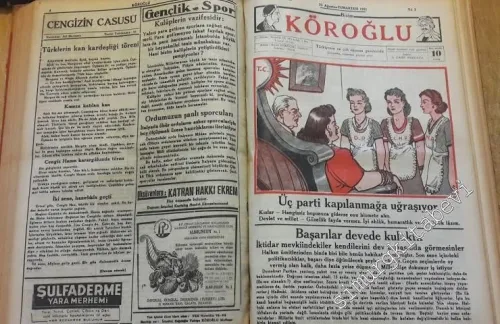 Bizim Köroğlu Siyasi Müstakil Halk Gazetesi : Sayı: 209 - 314 (18 Nisan 1951 - 19 Nisan 1952) -