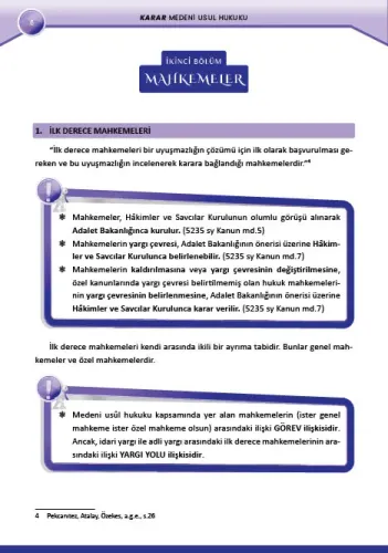 KARAR Medeni Usûl Hukuku Konu Anlatımı Kitabı