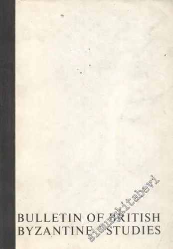 Bulletin of British Byzantine Studies - January 1975