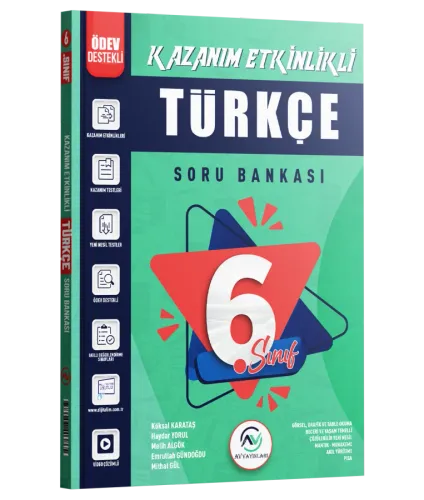 Av Yayınları 6. Sınıf Türkçe Kazanım Etkinlikli Soru Bankası
