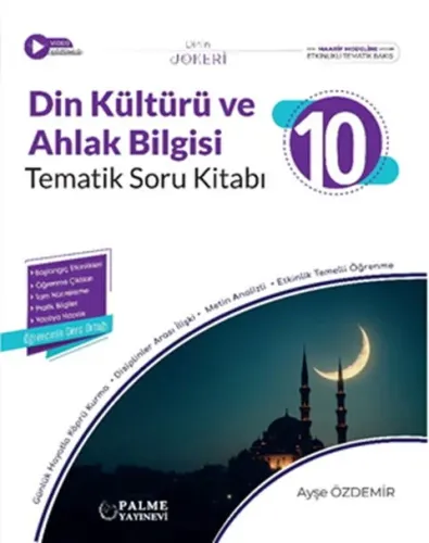 Palme Yayınları 10. Sınıf Din Kültürü ve Ahlak Bilgisi Tematik Soru Kitabı