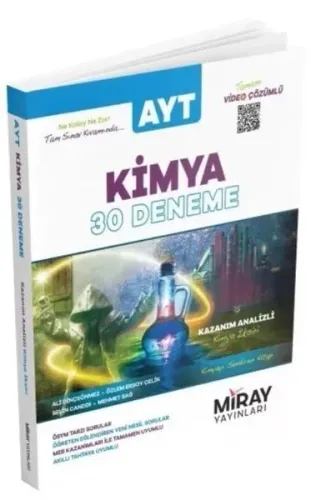Miray Yayınları AYT Kimya 30 Deneme Video Çözümlü