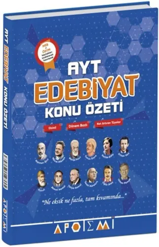 APOTEMİ YKS AYT KONU ÖZETİ EDEBİYAT - 2024-25