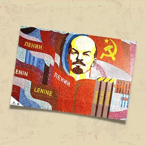POSTER 0241 - LENİN, MOZAİK SANATI - KUŞE KAĞIT (33X48)