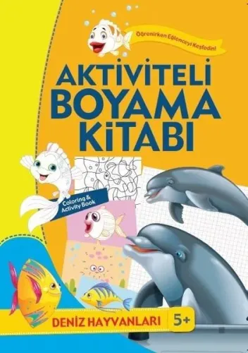 Aktiviteli Boyama Kitabı Deniz Hayvanları
