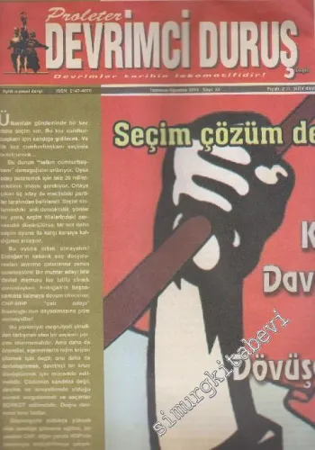 Proleter Devrimci Duruş Dergisi - Dosya: Seçim Çözüm Değil - Sayı: 33 