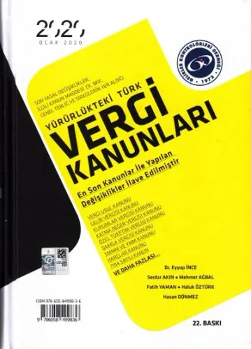 Yürürlükteki Türk Vergi Kanunları
