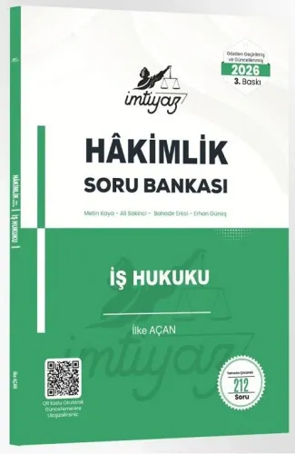 İMTİYAZ 2026 Hakimlik İş Hukuku Soru Bankası