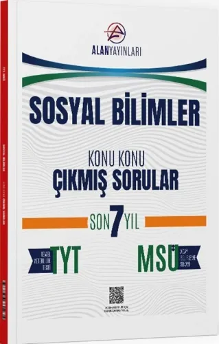 Alan Yayınları TYT MSÜ Sosyal Bilimler Konu Konu Çıkmış Sorular Son 7 Yıl