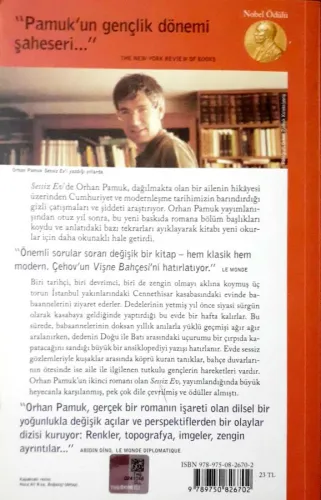 Sessiz Ev Orhan Pamuk Yapı Kredi Yayınları