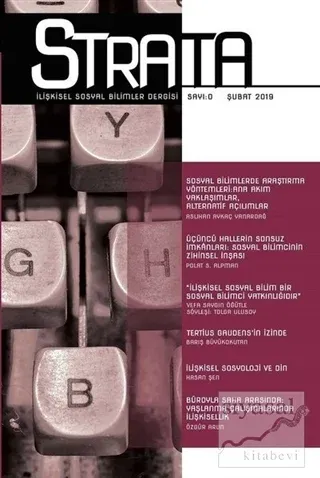 Strata İlişkisel Sosyal Bilimler Dergisi Sayı: 0 Şubat 2019