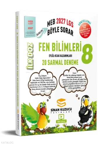 Sinan Kuzucu 8. Sınıf İlk Doz Fen Bilimleri Sarmal Deneme 2027