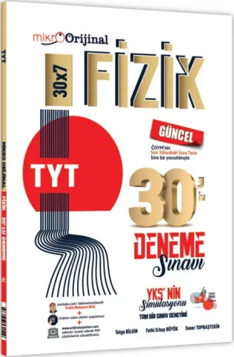 MİKRO ORJİNAL TYT FİZİK 30 LU DENEME