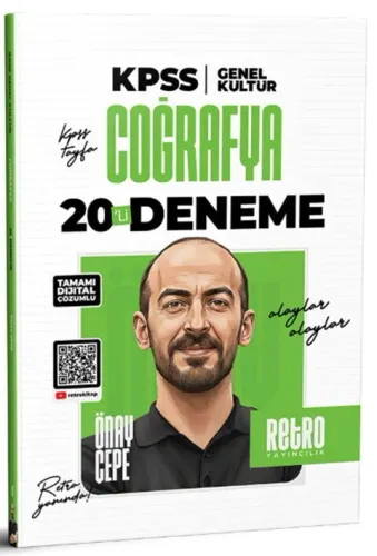 Retro Yayıncılık 2026 KPSS Coğrafya Genel Kültür 20'li Deneme