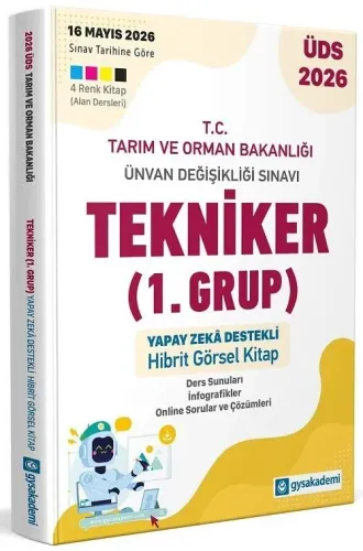 GYS Akademi 2026 GYS ÜDS Tarım ve Orman Bakanlığı Tekniker 1. Grup Gör