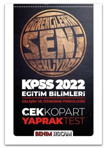 2022 KPSS Eğitim Bilimleri Gelişim ve Öğrenme Psikolojisi Çek Kopar Yaprak Test