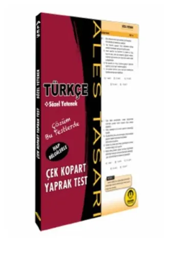 Tasarı Yayınları ALES Türkçe Yaprak Test