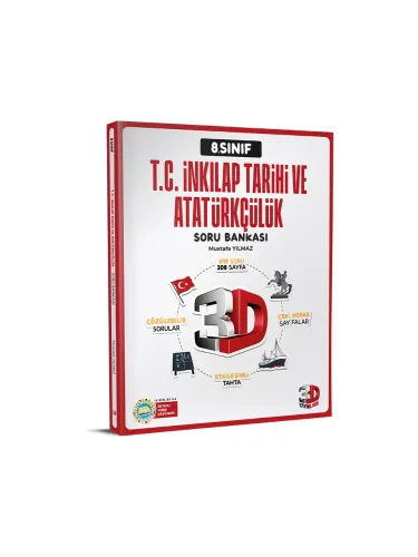 3D 8. Sınıf T.C. İnkılap Tarihi ve Atatürkçülük Soru Bankası