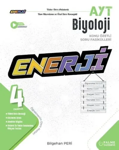 Palme Yayınları AYT Enerji Biyoloji Konu Özetli Soru Fasikülleri