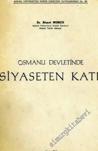 Osmanlı  Devleti'nde Siyaseten Katl -        1963