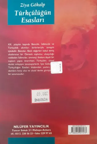 Türkçülüğün Esasları Ziya Gökalp Nilüfer