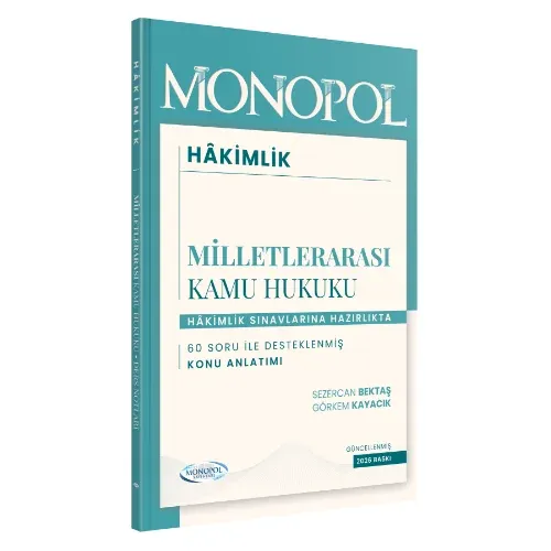 HAKİMLİK Milletlerarası Kamu Hukuku Ders Notları