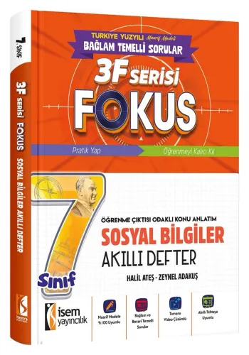 İSEM YAY. 7.SINIF FOKUS SOSYAL BİLGİLER AKILLI DEFTER