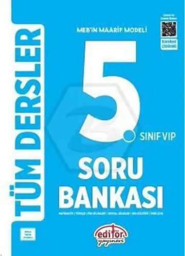Editör Yayınları 5.Sınıf Vip Tüm Dersler Soru Bankası