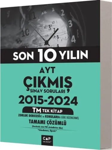 Çap Yayınları AYT TM Tek Kitap Son 10 Yılın Çıkmış Soruları