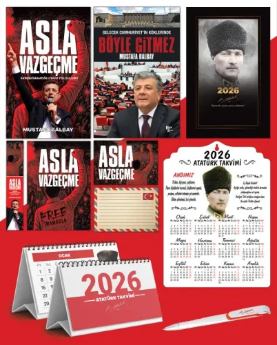 Asla Vazgeçme - Ayraç - Kartpostal - Poster - Böyle Gitmez -  2026 Aja