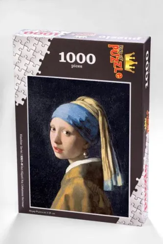 Klasikler Serisi - İnci Küpeli Kız Johannes Vermeer 1000 Parça Puzzle