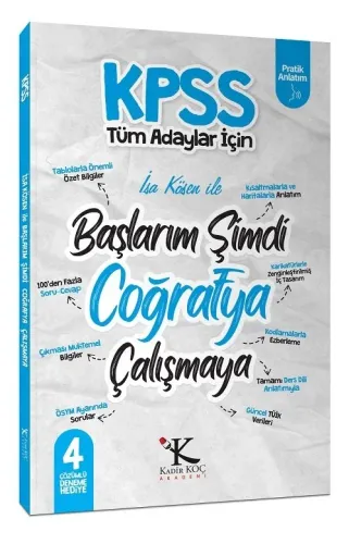 Kadir Koç Akademi KPSS Başlarım Şimdi Coğrafya Çalışmaya Ders Notları