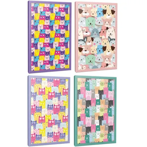 Kedi Temalı 4 Defter - Set 3