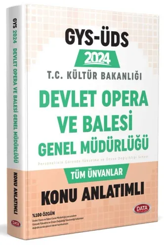 Data Yayınları 2024 GYS ÜDS Devlet Opera ve Bale Genel Müdürlüğü Konu Anlatımlı