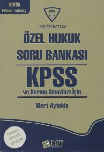 EST KPSS Özel Hukuk Soru Bankası Mert Aytekin