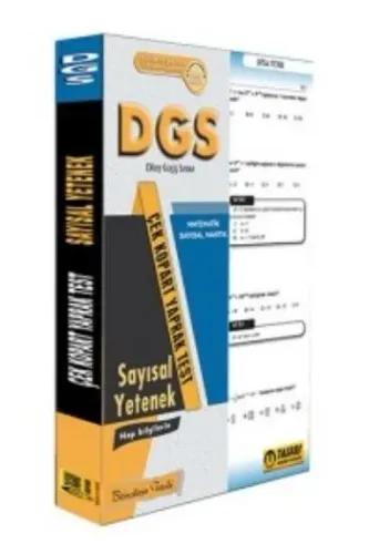 Tasarı DGS Sayısal Çek Kopart Yaprak Test
