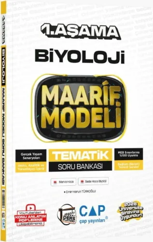 Çap Yayınları Üniversiteye Hazırlık Biyoloji Ders Platosu Maarif Model