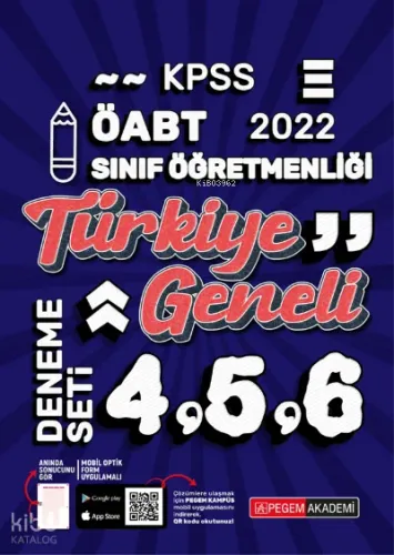 2022 KPSS ÖABT Sınıf Öğretmenliği Türkiye Geneli 4-5-6 (3'lü Deneme)