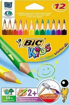 BİC EVOLUTION 12 RENK ÜÇGEN JUMBO KURUBOYA