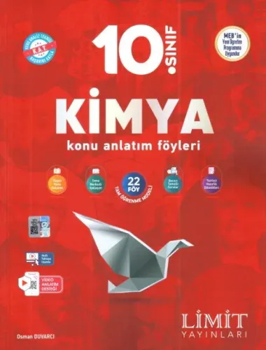 Limit Yayınları 10. Sınıf Kimya Konu Anlatım Föyleri