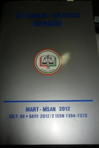İstanbul Barosu Dergisi 2012 / 2