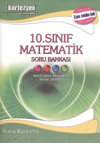 Kartezyen 10. Sınıf Matematik Soru Bankası Konu Kavrama Serisi