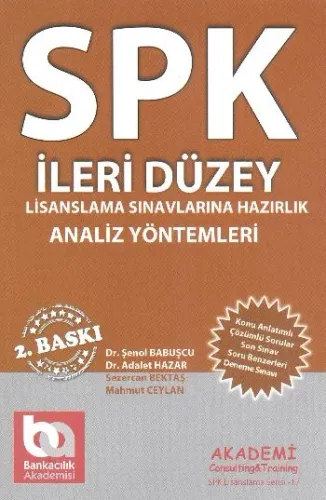 SPK İleri Düzey - Analiz Yöntemleri