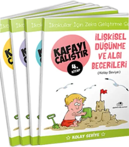 Kafayı Çalıştır Seti (4 Kitap); Zekâ Geliştirme Seti, Kolay Seviye, 5 
