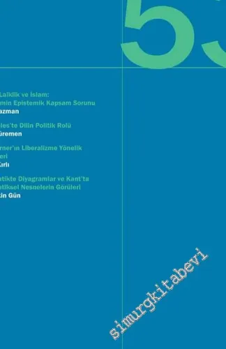Felsefe Tartışmaları 53. Kitap - Sayı: 53