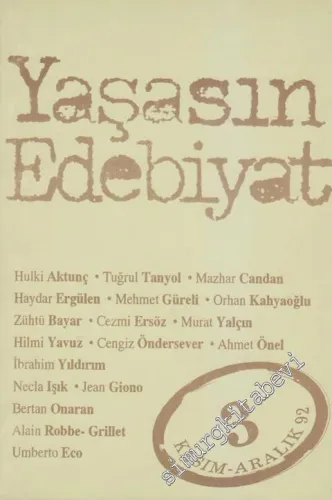 Yaşasın Edebiyat - Sayı: 3      Kasım - Aralık